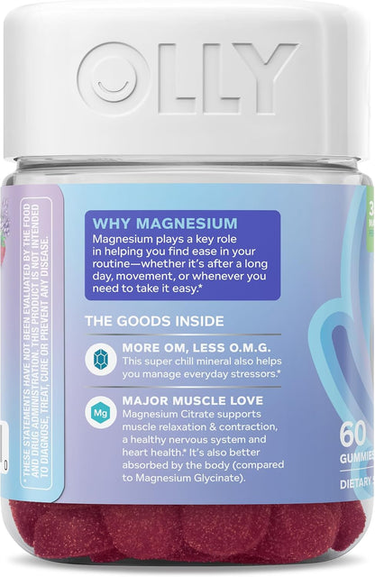 Relaxing Magnesium Gummies, Supports Muscle Relaxation* - 60 Count