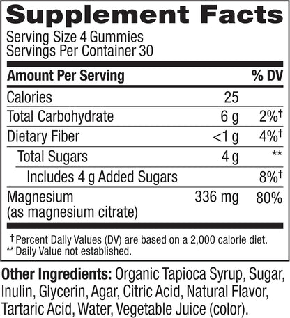 Relaxing Magnesium Gummies, Supports Muscle Relaxation* - 60 Count