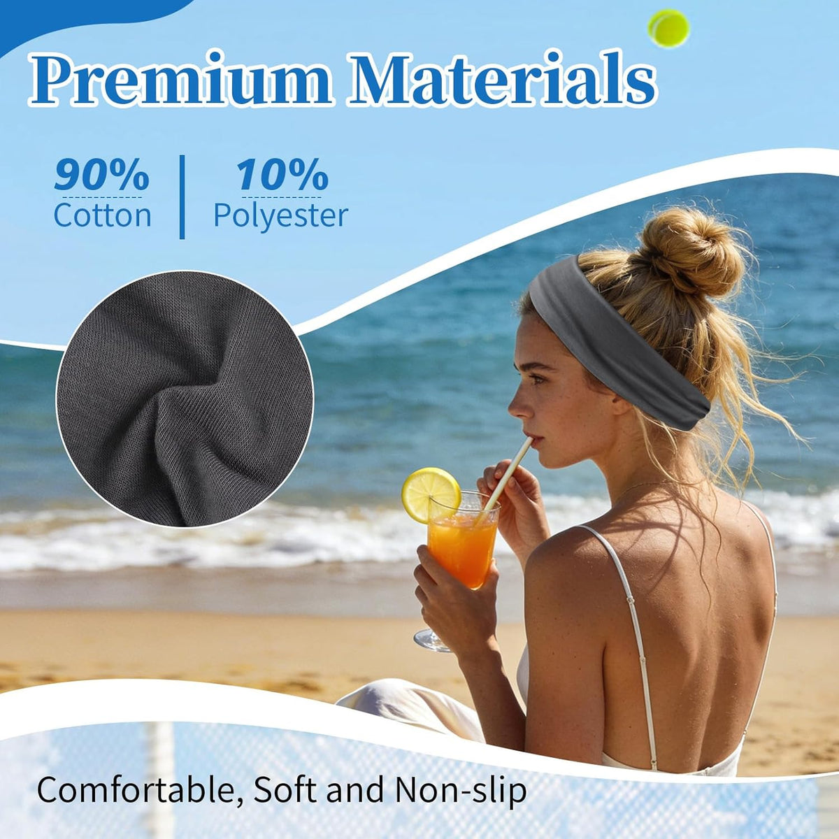 6Pcs Headbands Paisley Bandanas Head Bands Sweat Band Hair Wrap Headwrap Fashion Boho Wide Thick Workout Yoga Elastic Headbands Mens Cooling Running Sports Headband Sweatbands for Women and Men