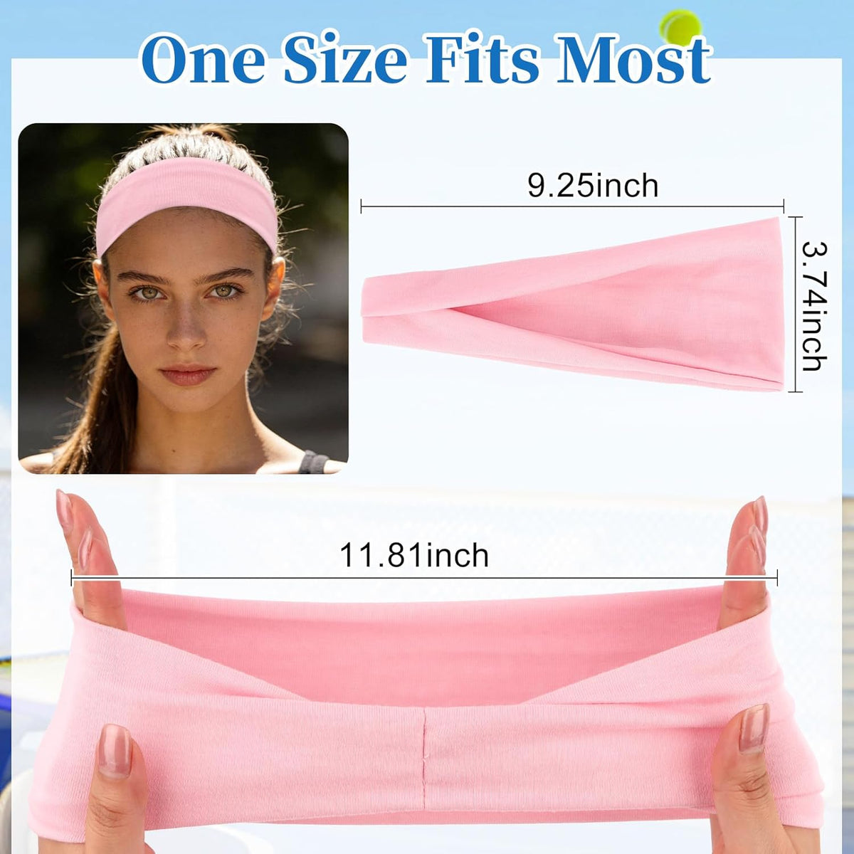 6Pcs Headbands Paisley Bandanas Head Bands Sweat Band Hair Wrap Headwrap Fashion Boho Wide Thick Workout Yoga Elastic Headbands Mens Cooling Running Sports Headband Sweatbands for Women and Men