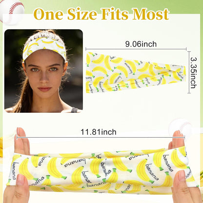 6Pcs Headbands Paisley Bandanas Head Bands Sweat Band Hair Wrap Headwrap Fashion Boho Wide Thick Workout Yoga Elastic Headbands Mens Cooling Running Sports Headband Sweatbands for Women and Men