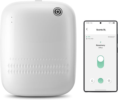 ANW Smart Waterless Essential Oil Diffuser for Large Room, White