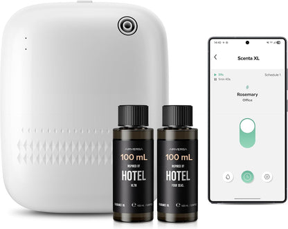 ANW Smart Waterless Essential Oil Diffuser for Large Room, White