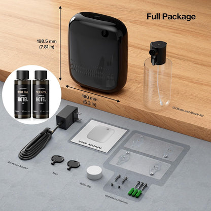 ANW Smart Waterless Essential Oil Diffuser for Large Room, White