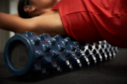 Original Textured Foam Roller - Deep Tissue, Self Myofacial Release Massage Therapy Roller ( 22" Gator Cross Frictional Massage)