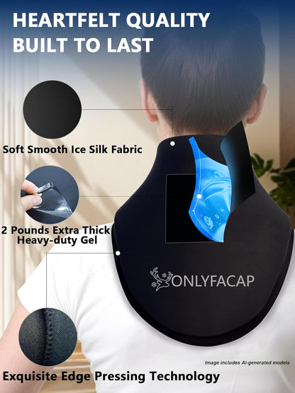 Flexible Neck Ice Pack Wrap,Gel Cold Therapy for Pain Relief
