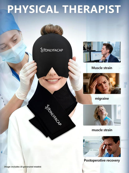 Flexible Neck Ice Pack Wrap,Gel Cold Therapy for Pain Relief