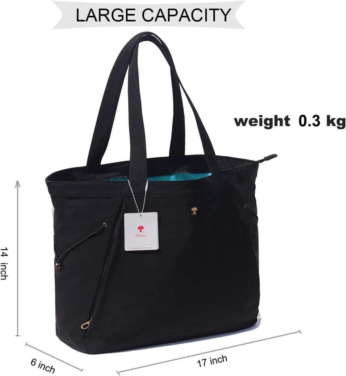 Yoga Tote Bag for Women Shoulder Bags Drawstring for Office Workout Travel Carryall Pilates Gym and Beach