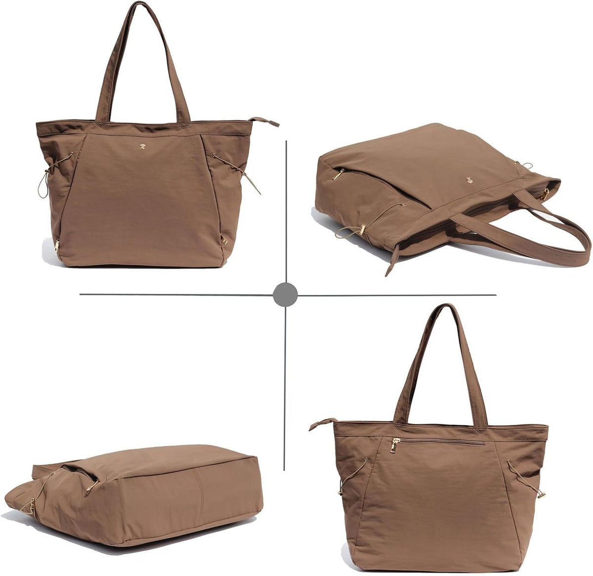 Yoga Tote Bag for Women Shoulder Bags Drawstring for Office Workout Travel Carryall Pilates Gym and Beach