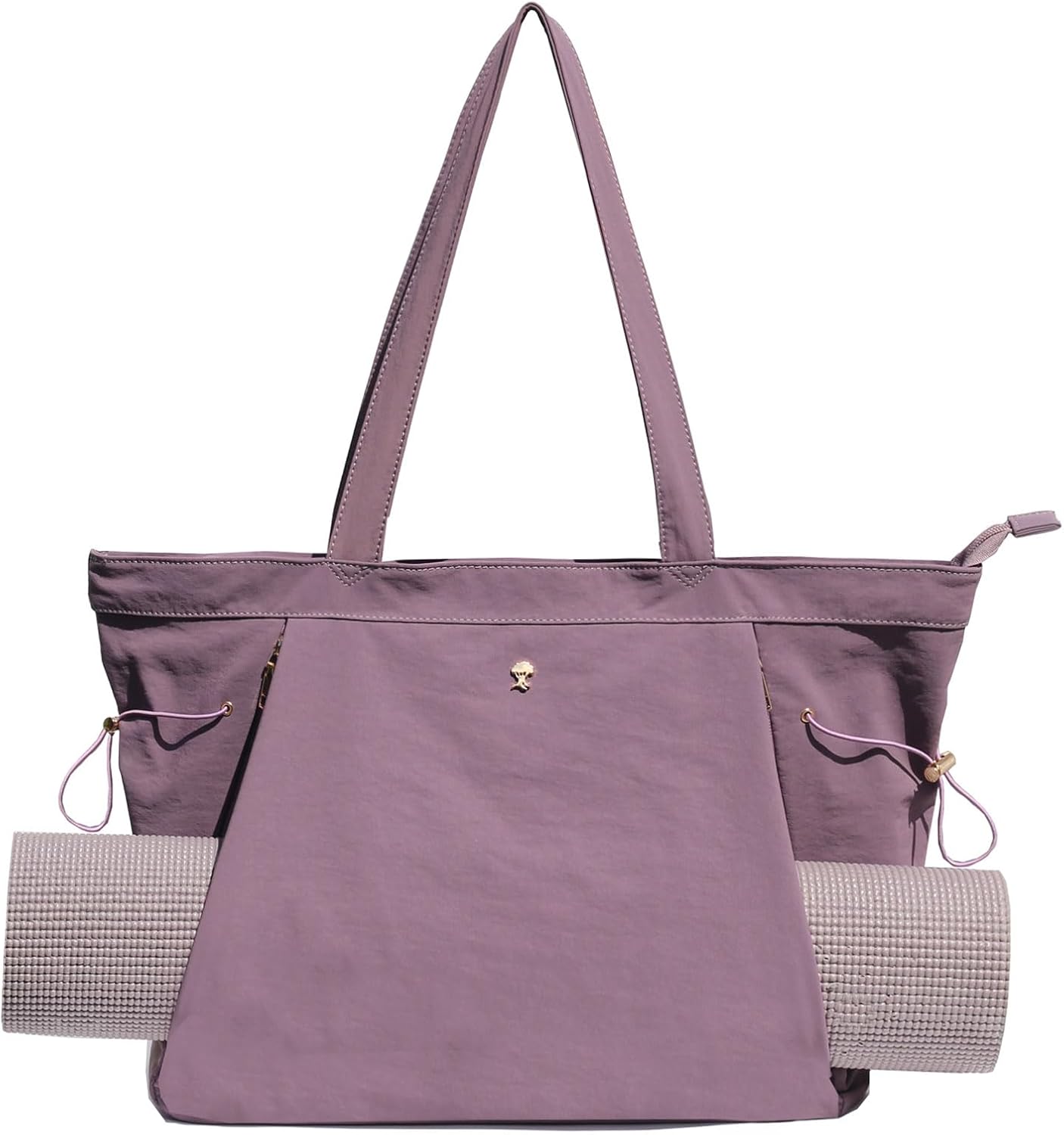 Yoga Tote Bag for Women Shoulder Bags Drawstring for Office Workout Travel Carryall Pilates Gym and Beach