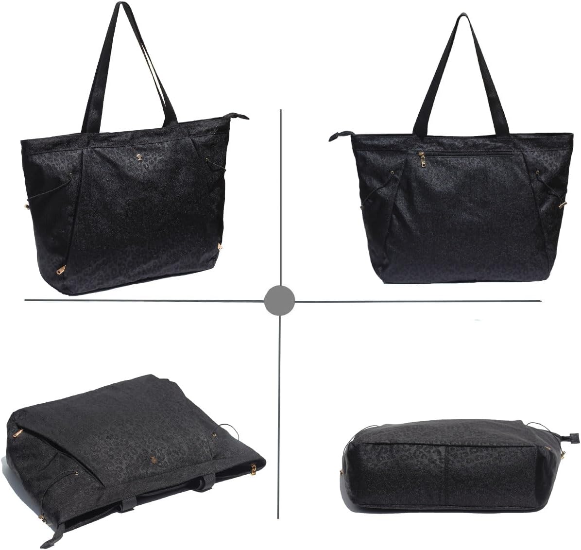 Yoga Tote Bag for Women Shoulder Bags Drawstring for Office Workout Travel Carryall Pilates Gym and Beach