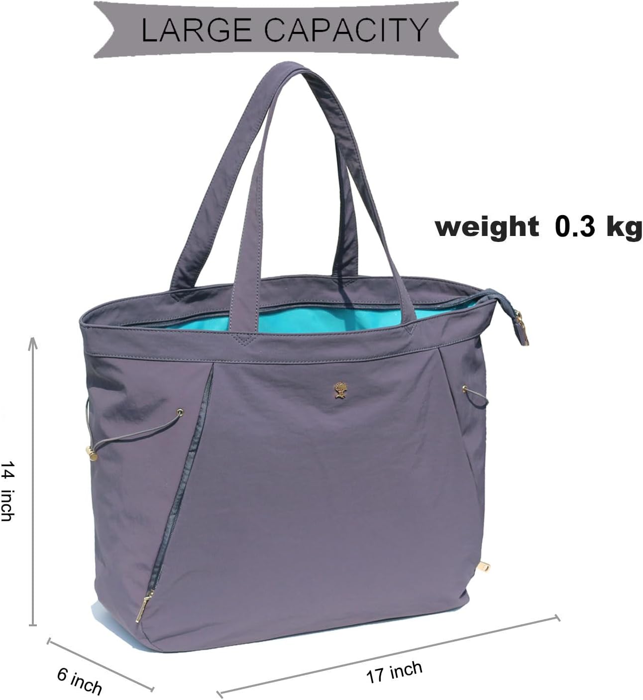 Yoga Tote Bag for Women Shoulder Bags Drawstring for Office Workout Travel Carryall Pilates Gym and Beach