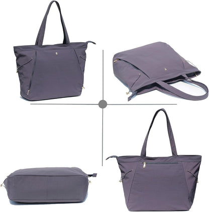 Yoga Tote Bag for Women Shoulder Bags Drawstring for Office Workout Travel Carryall Pilates Gym and Beach