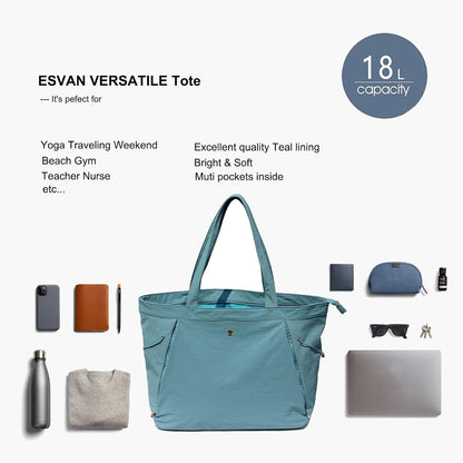 Yoga Tote Bag for Women Shoulder Bags Drawstring for Office Workout Travel Carryall Pilates Gym and Beach
