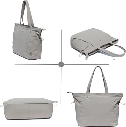 Yoga Tote Bag for Women Shoulder Bags Drawstring for Office Workout Travel Carryall Pilates Gym and Beach
