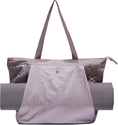 Yoga Tote Bag for Women Shoulder Bags Drawstring for Office Workout Travel Carryall Pilates Gym and Beach