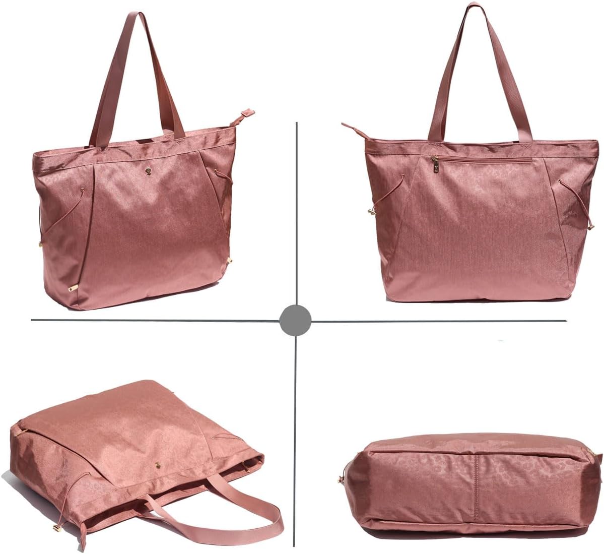 Yoga Tote Bag for Women Shoulder Bags Drawstring for Office Workout Travel Carryall Pilates Gym and Beach