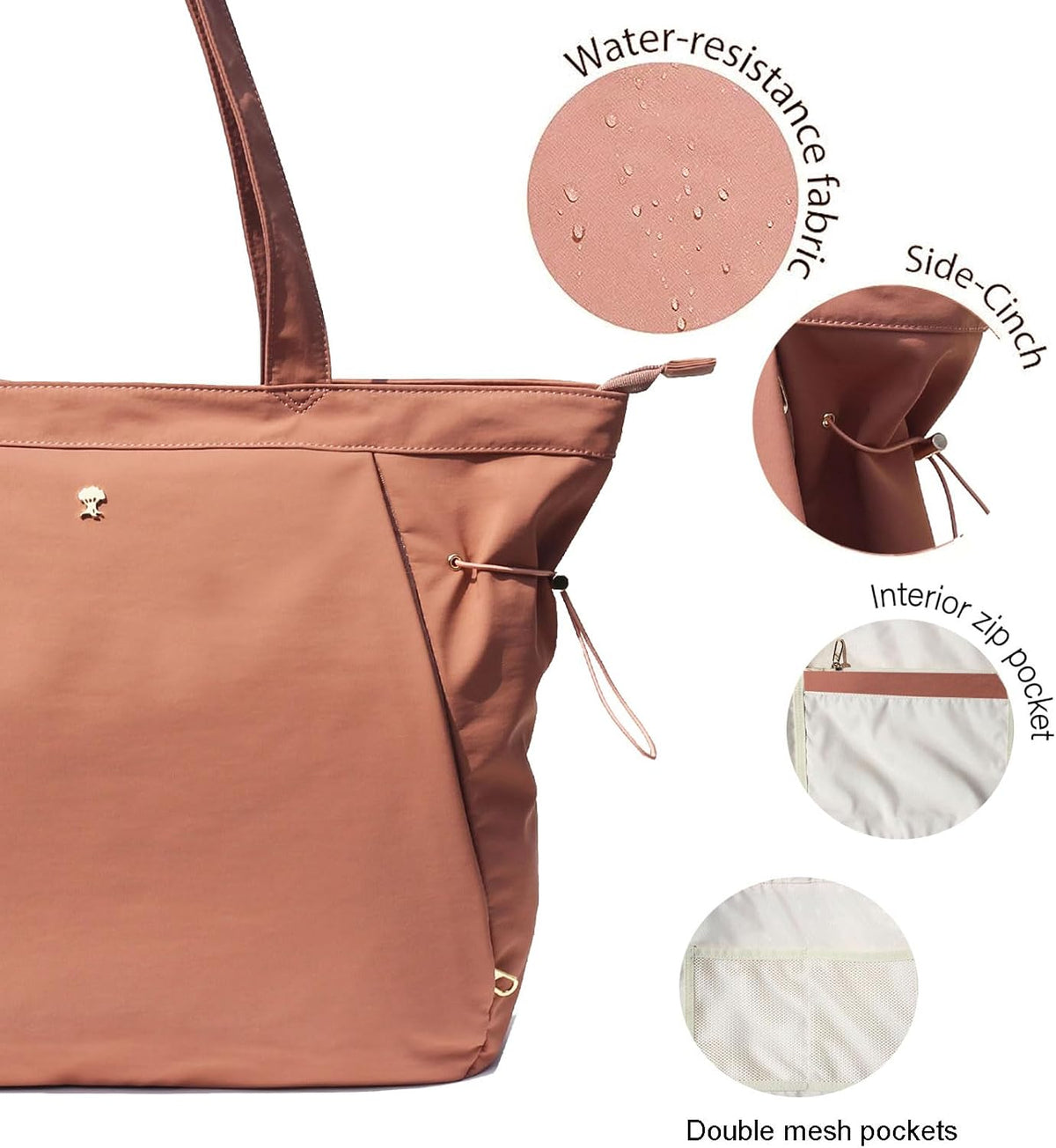 Yoga Tote Bag for Women Shoulder Bags Drawstring for Office Workout Travel Carryall Pilates Gym and Beach