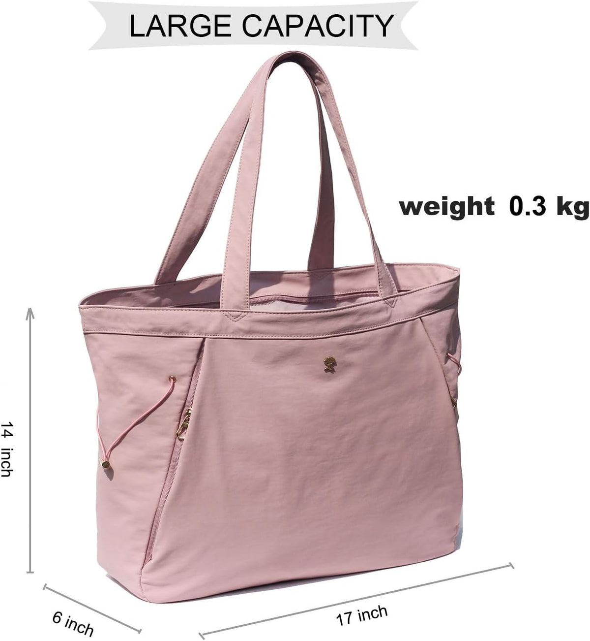 Yoga Tote Bag for Women Shoulder Bags Drawstring for Office Workout Travel Carryall Pilates Gym and Beach