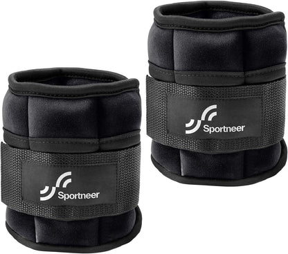 Adjustable Ankle Weights for Women and Men 7 lbs/Pair Adjustable Leg Weights with Secure Straps, Strength Training Weighted for Yoga, Walking, Running, Aerobics, Gym, Physical Therapy
