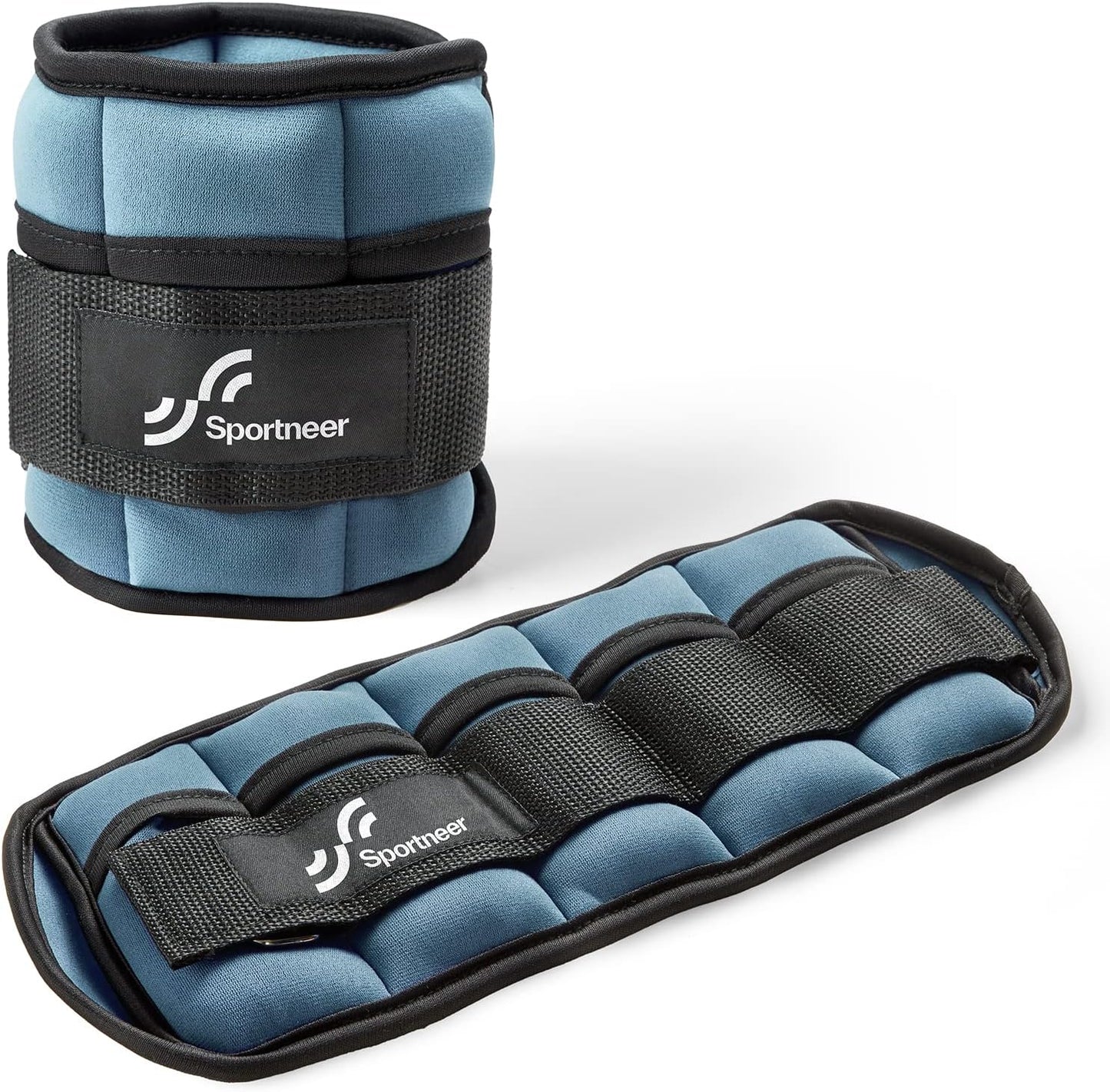 Adjustable Ankle Weights for Women and Men 7 lbs/Pair Adjustable Leg Weights with Secure Straps, Strength Training Weighted for Yoga, Walking, Running, Aerobics, Gym, Physical Therapy