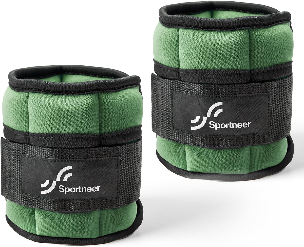 Adjustable Ankle Weights for Women and Men 7 lbs/Pair Adjustable Leg Weights with Secure Straps, Strength Training Weighted for Yoga, Walking, Running, Aerobics, Gym, Physical Therapy