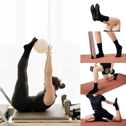 CoolMate Pilates Socks with Grips for Women, Non Slip Yoga Socks - Colors B