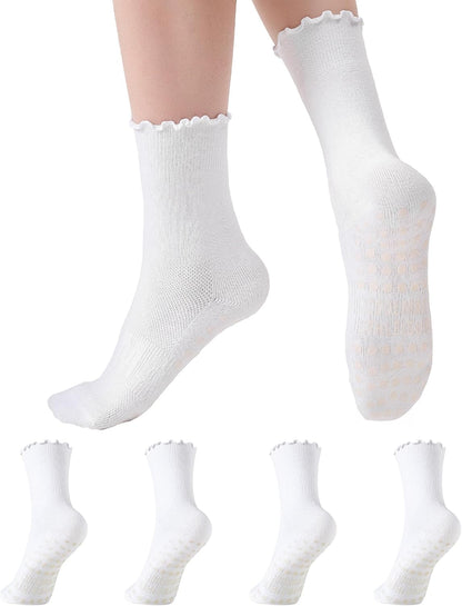 CoolMate Pilates Socks with Grips for Women, Non Slip Yoga Socks - Colors B