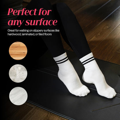 CoolMate Pilates Socks with Grips for Women, Non Slip Yoga Socks - Colors B