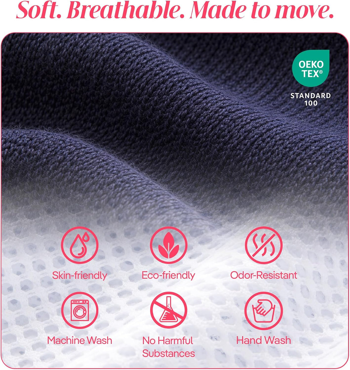 CoolMate Pilates Socks with Grips for Women, Non Slip Yoga Socks - Colors B