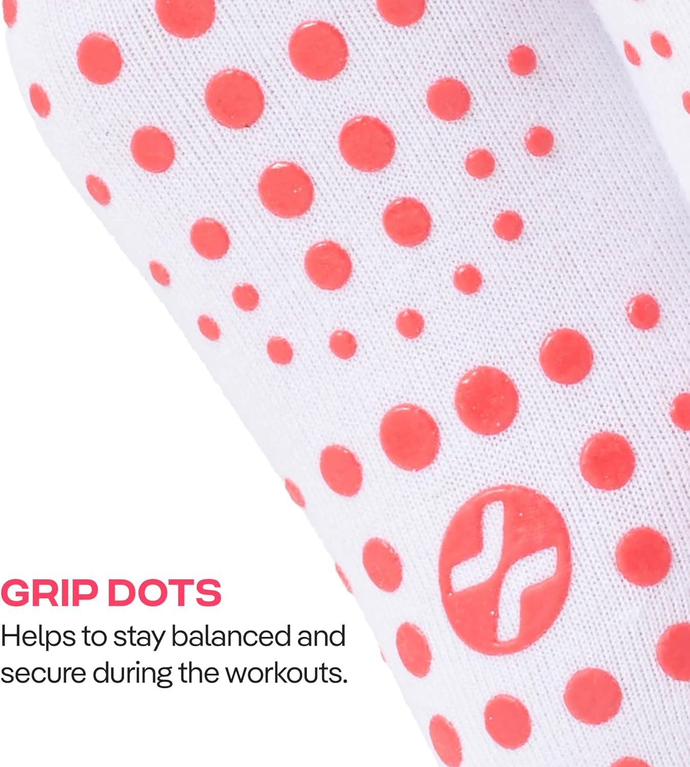 CoolMate Pilates Socks with Grips for Women, Non Slip Yoga Socks - Colors B