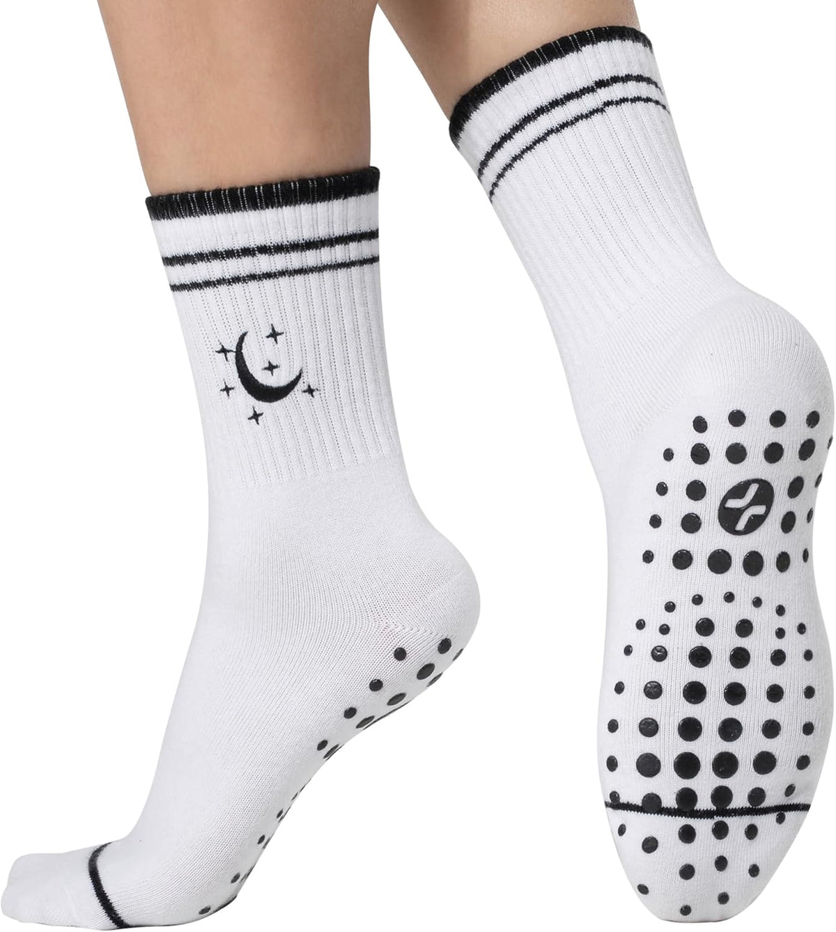 CoolMate Pilates Socks with Grips for Women, Non Slip Yoga Socks - Colors B
