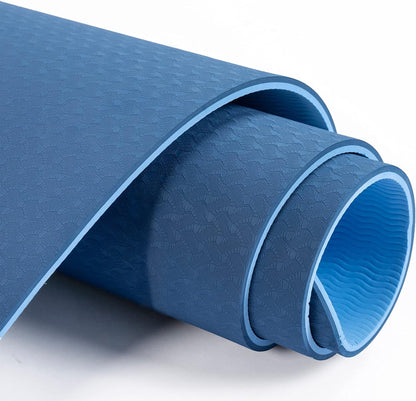 Yoga Mat Non Slip, Pilates Fitness Mats, Eco Friendly, Anti-Tear 1/4" Thick Yoga Mats for Women, Exercise Mats for Home Workout with Carrying Sling and Storage Bag