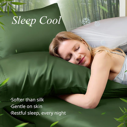 Queen Pillow Cases, Bamboo Viscose, Cooling Pillowcases