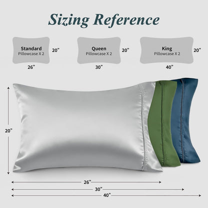Queen Pillow Cases, Bamboo Viscose, Cooling Pillowcases
