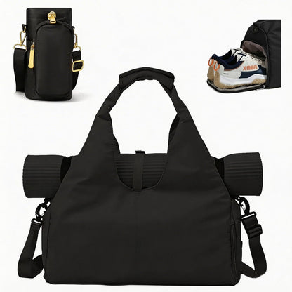Yoga Mat Bag, Sport yoga Gym Bag for women, Lightweight yoga mat bag carrier with Yoga Strap, Carryall Yoga Tote Bag