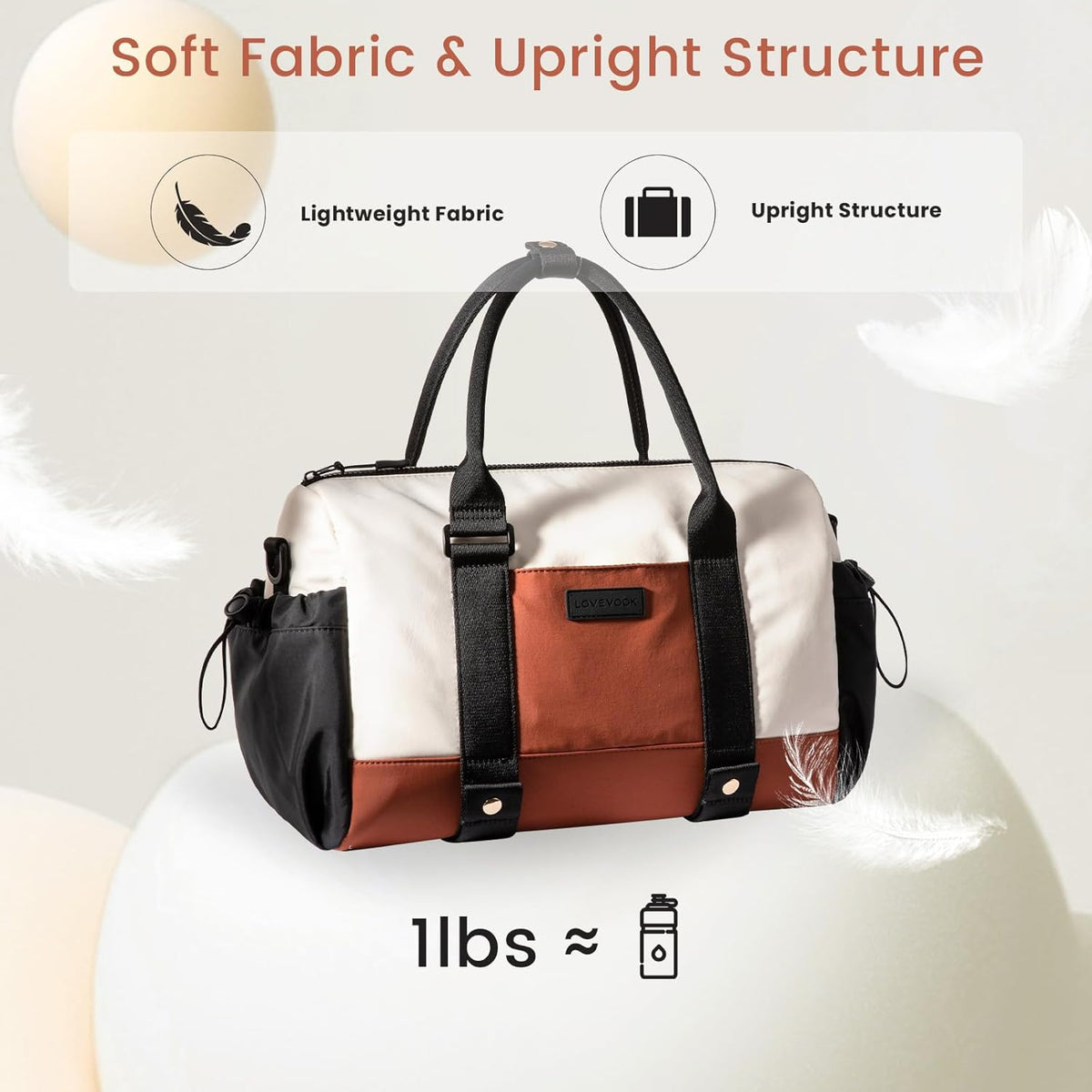 Small Gym Bag for Women with Yoga mat Holder, Mini Duffle Bag for Travel with Wet Pocket, Overnight Personal Item Bags, Lightweight Carry on Weekender Duffel for Workout, Dance, Ballet