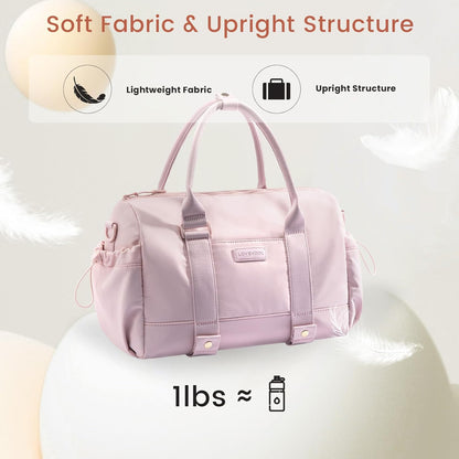 Small Gym Bag for Women with Yoga mat Holder, Mini Duffle Bag for Travel with Wet Pocket, Overnight Personal Item Bags, Lightweight Carry on Weekender Duffel for Workout, Dance, Ballet