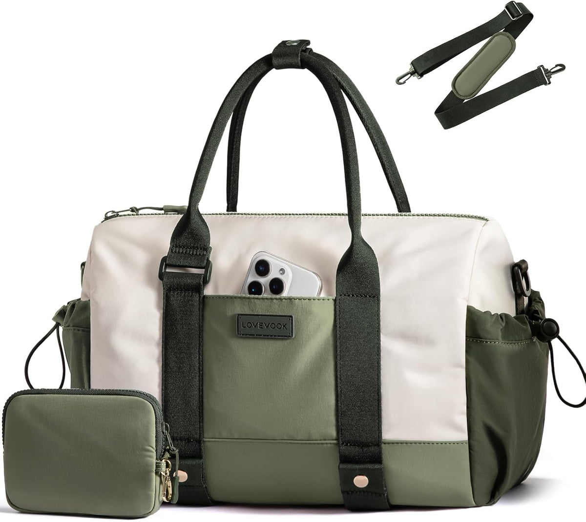 Small Gym Bag for Women with Yoga mat Holder, Mini Duffle Bag for Travel with Wet Pocket, Overnight Personal Item Bags, Lightweight Carry on Weekender Duffel for Workout, Dance, Ballet