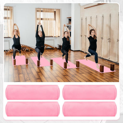4 Pack 72" x 24" Hot Yoga Towel Non Slip Microfiber Mat Towel Sweat Absorbent Soft Pilates Mat Essentials for Hot Yoga Pilates Exercise(Light Grey)