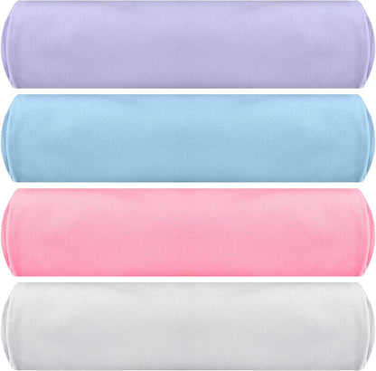 4 Pack 72" x 24" Hot Yoga Towel Non Slip Microfiber Mat Towel Sweat Absorbent Soft Pilates Mat Essentials for Hot Yoga Pilates Exercise(Light Grey)