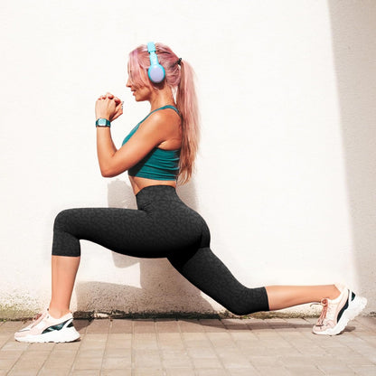 Capri Leggings for Women - Tummy Control High Waisted Soft Yoga Pants for Gym Workout
