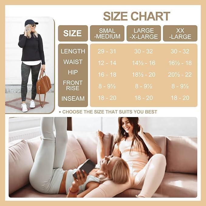 Capri Leggings for Women - Tummy Control High Waisted Soft Yoga Pants for Gym Workout