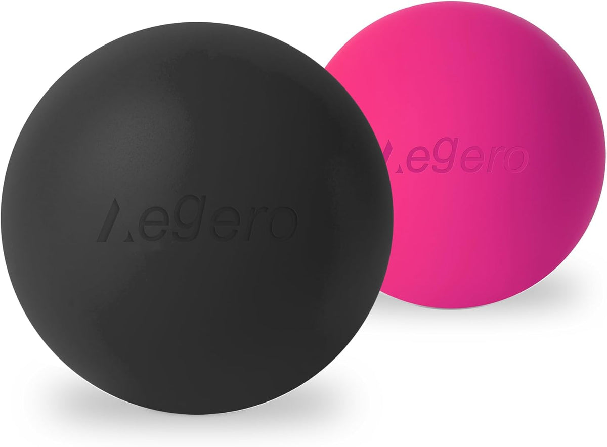 Massage Lacrosse Balls for Myofascial Release,Yoga Deep Tissue Massage,Trigger Point Therapy and Foot Plantar Fasciitis,Muscle Soreness Massager Ball (2Pack,Deep Blue and Purple)