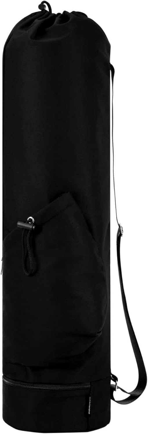 Yoga Mat Bag,Full Zip Cargo Yoga Mat Carrier Bag with Drawstring Water Bottle Pocket,Exercise Yogas Mats Carrier Holder for Women & Men