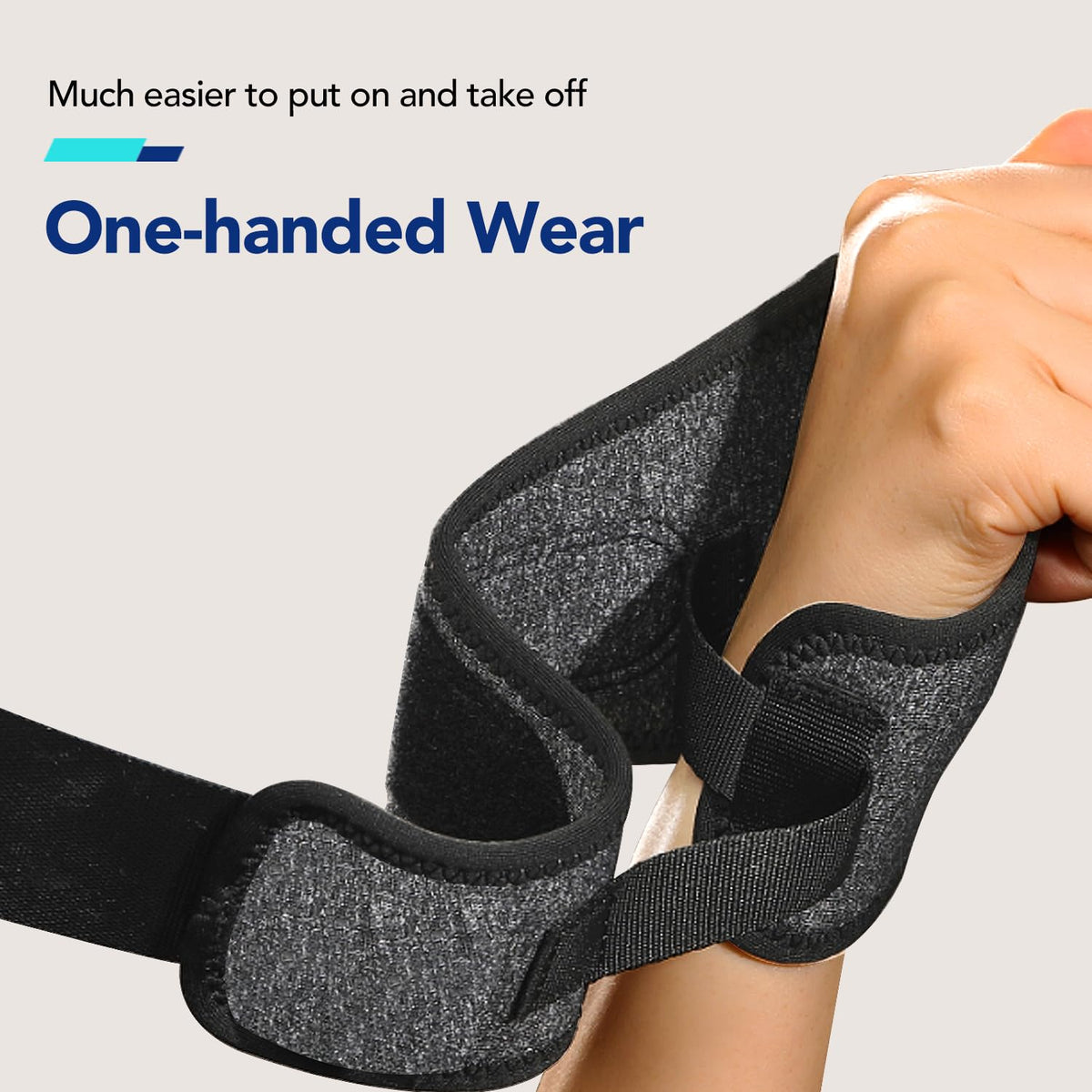 Wrist Brace with Soft Thumb Opening for Mild Carpal Tunnel Relief Tendonitis Arthritis Sprains (Not for Thumb), Compression Wrist Brace for Left Hand, Adjustable Wrist Support Wrap, 1 Unit