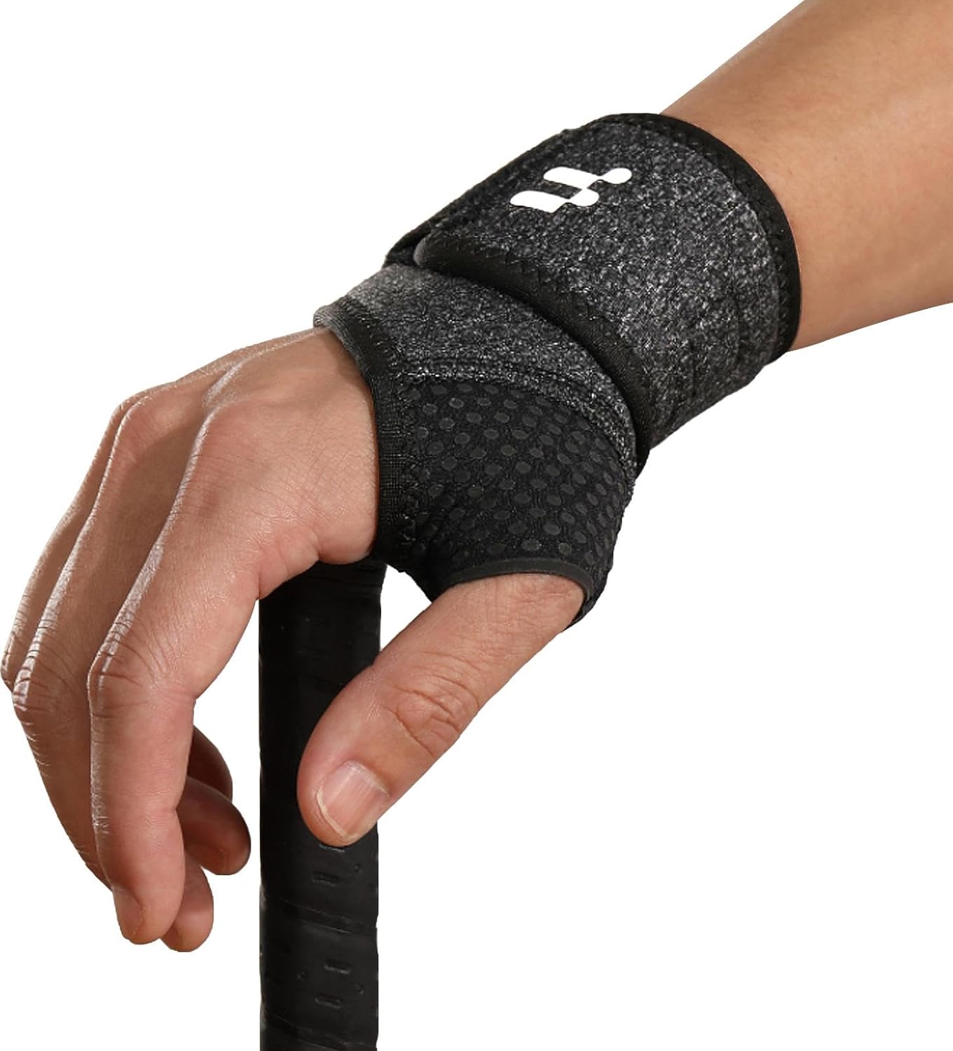 Wrist Brace with Soft Thumb Opening for Mild Carpal Tunnel Relief Tendonitis Arthritis Sprains (Not for Thumb), Compression Wrist Brace for Left Hand, Adjustable Wrist Support Wrap, 1 Unit