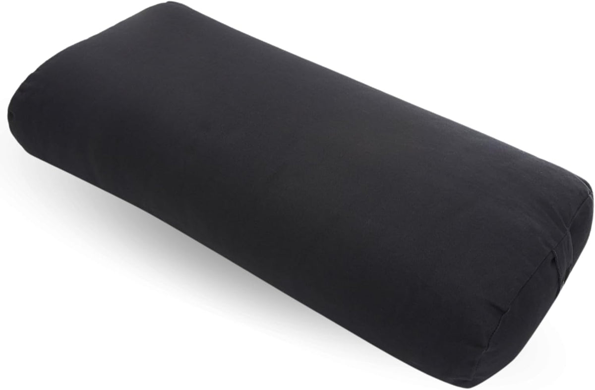 Premium Bolster, Soft & Supportive Meditation Pillow with Carry Handle, Lightweight Cushion for Restorative Yoga & Relaxation (Multi-Color)