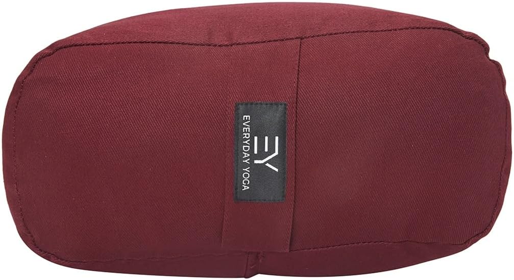 Premium Bolster, Soft & Supportive Meditation Pillow with Carry Handle, Lightweight Cushion for Restorative Yoga & Relaxation (Multi-Color)