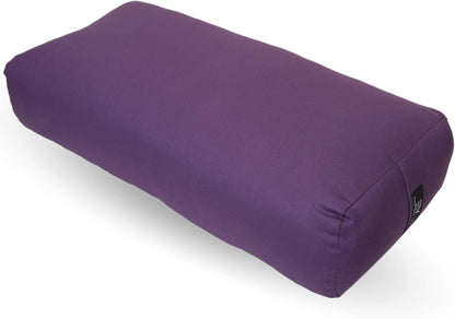 Premium Bolster, Soft & Supportive Meditation Pillow with Carry Handle, Lightweight Cushion for Restorative Yoga & Relaxation (Multi-Color)